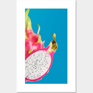 Abstract Minimalist Art of Dragon Fruit or Pitaya Posters and Art